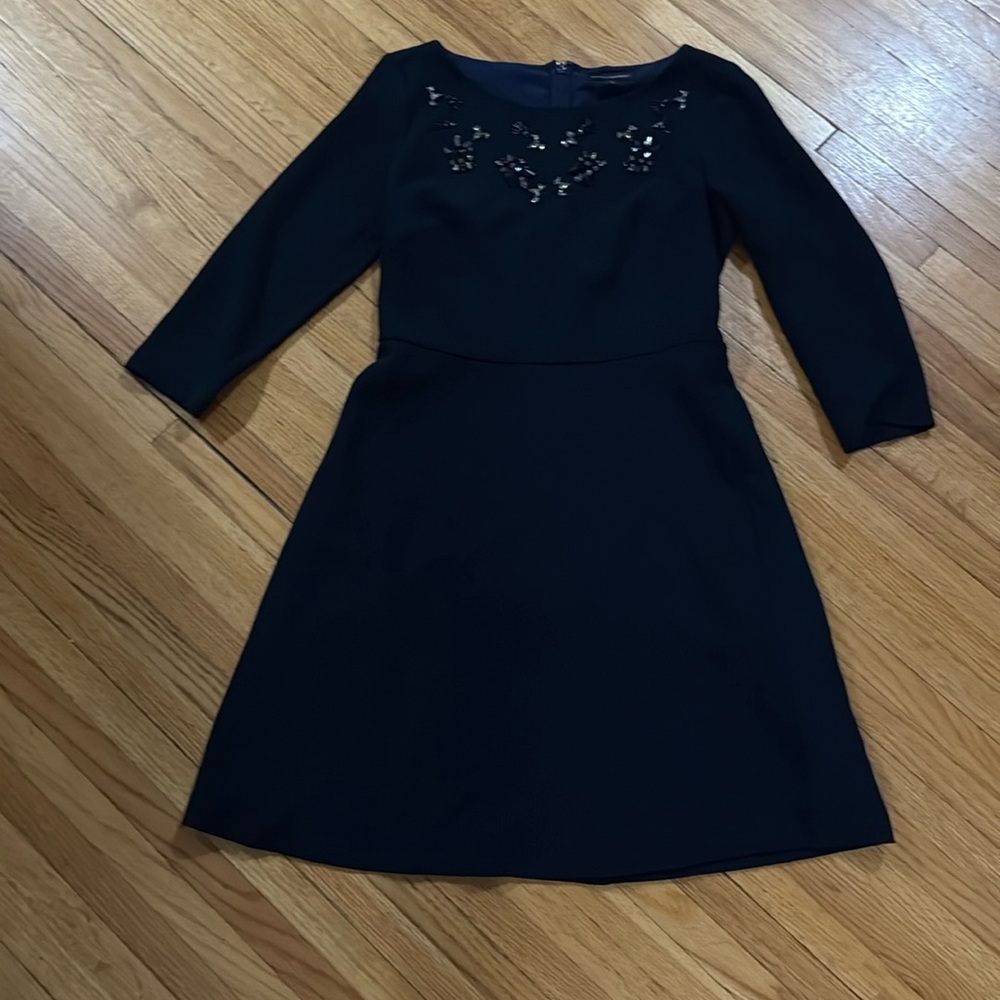 Banana Republic navy 3/4 sleeve dress